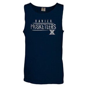 NWT Xavier University Musketeers Men's Large L Navy Blue Tank Top